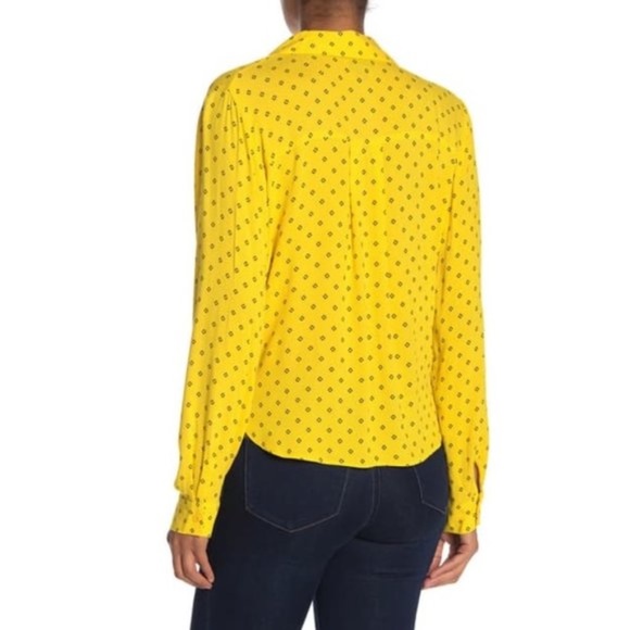 Free Press Notch Collar Surplice Long Sleeve Top - Picture 2 of 6